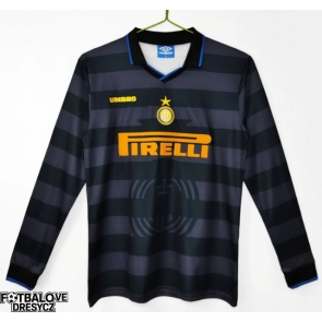 Inter Milan 1997-1998 Retro Alternativní Dres Dlouhý Rukáv Inter Milan 1997-1998 Retro Alternativní Dres Dlouhý Rukáv
